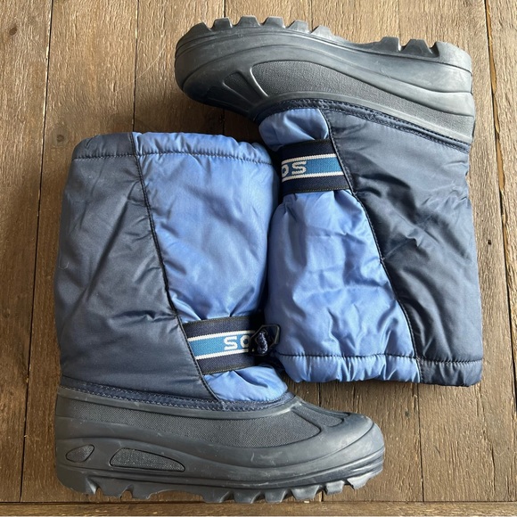 Sorel Lia Blue Snow Command Insulated Boots Youth Size 6 - Picture 7 of 13